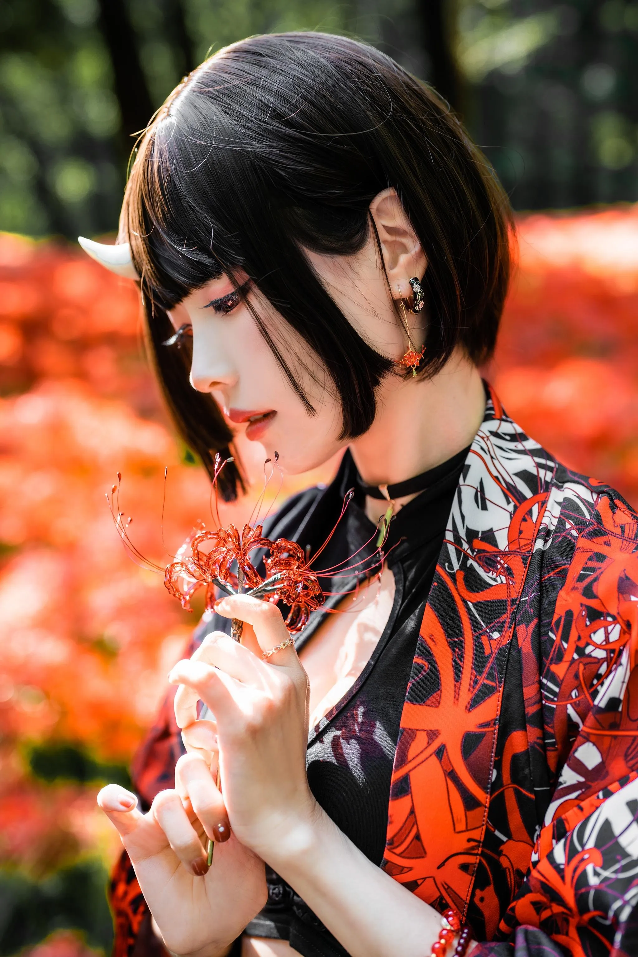 ElyEE子 – NO.129 23年10月订阅-C-Red Higanbana 殷紅彼岸 [36P]插图9